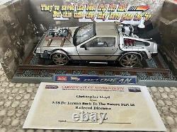 CHRISTOPHER LLOYD Signed BACK TO THE FUTURE III 118th DeLorean COA Boxed