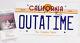 Christopher Lloyd Signed Back To The Future Outa Time License Plate Jsa? Coa