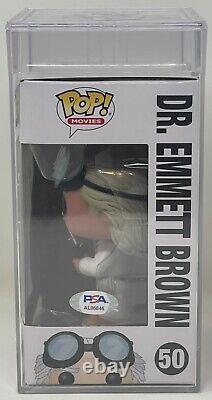 CHRISTOPHER LLOYD Signed DR EMMETT BROWN Back to The Future FUNKO POP Figure PSA