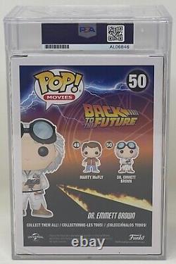 CHRISTOPHER LLOYD Signed DR EMMETT BROWN Back to The Future FUNKO POP Figure PSA