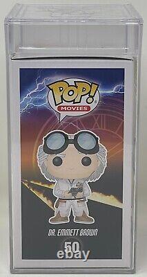 CHRISTOPHER LLOYD Signed DR EMMETT BROWN Back to The Future FUNKO POP Figure PSA