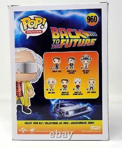 CHRISTOPHER LLOYD Signed Funko POP Doc 2015 #960 BACK TO THE FUTURE BAS