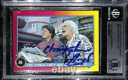 CHRISTOPHER LLOYD Signed Topps 2013 Back To The Future Card #90 Doc BAS Slabbed