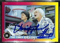 CHRISTOPHER LLOYD Signed Topps 2013 Back To The Future Card #90 Doc BAS Slabbed