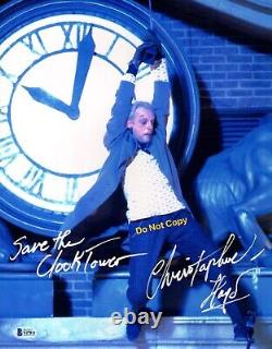 CHRISTOPHER LLOYD signed 11X14 Metallic Photo Back to the Future Doc Beckett