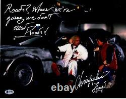 CHRISTOPHER LLOYD signed 11X14 Metallic Photo Back to the Future Doc Beckett