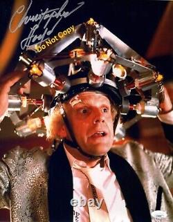 CHRISTOPHER LLOYD signed 11X14 Metallic Photo Back to the Future Doc Brown JSA