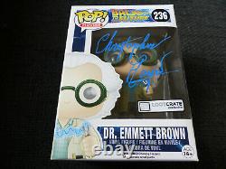 CHRISTOPHER LLOYD signed Autogramm BACK TO THE FUTURE Funko Pop Vinyl InPerson