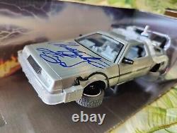 CHRISTOPHER LLOYD signed BACK TO THE FUTURE 124 Delorean DIECAST Auto BECKETT
