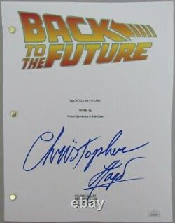 Christopher Lloyd Actor Signed/Auto Back to the Future Script JSA 162077