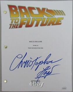 Christopher Lloyd Actor Signed/Auto Back to the Future Script JSA 162077