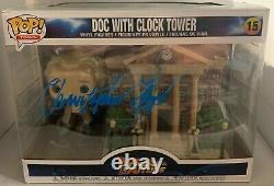 Christopher Lloyd Autograph Back To The Future Clock Tower Pop JSA auth