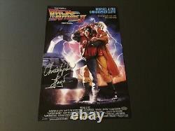 Christopher Lloyd Autographed 11X17 Movie Poster -Back to the Future II-Schwartz