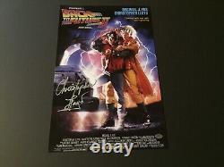 Christopher Lloyd Autographed 11X17 Movie Poster -Back to the Future II-Schwartz