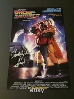 Christopher Lloyd Autographed 11X17 Movie Poster -Back to the Future II-Schwartz