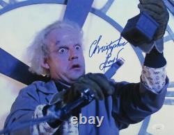 Christopher Lloyd Autographed 11x14 Photo DOC BROWN Back to the Future JSA