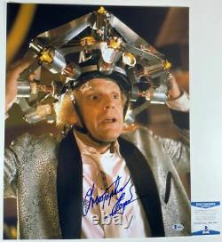 Christopher Lloyd Autographed Back To The Future Doc 16x20 Photo BTTF BAS COA