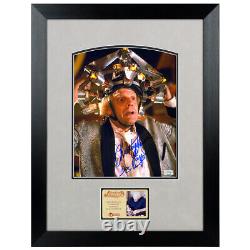 Christopher Lloyd Autographed Back to the Future Doc Brown 8x10 Framed Photo