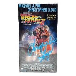 Christopher Lloyd Autographed SEALED Back to Future II VHS Tape 1989 JSA COA
