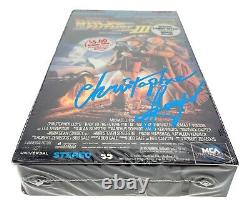 Christopher Lloyd Autographed SEALED Back to Future III VHS Tape 1990 JSA COA