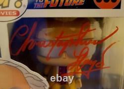 Christopher Lloyd Autographed Signed Back To The Future Doc 2015 Funko POP JSA