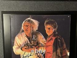 Christopher Lloyd Back To The Futrure Autograph Framed