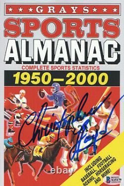 Christopher Lloyd Back To The Future Autograph Signed Prop Almanac Becket 2