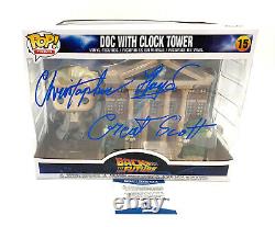 Christopher Lloyd Back To The Future Signed Clock Tower Funko Pop Auto Bas 3