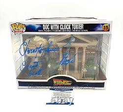 Christopher Lloyd Back To The Future Signed Clock Tower Funko Pop Auto Bas 6