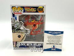 Christopher Lloyd Back To The Future Signed Funko Pop Autograph Beckett Bas 17