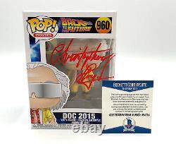 Christopher Lloyd Back To The Future Signed Funko Pop Autograph Beckett Bas 22