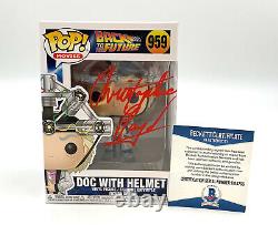 Christopher Lloyd Back To The Future Signed Funko Pop Autograph Beckett Bas 6