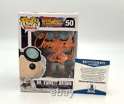 Christopher Lloyd Back To The Future Signed Funko Pop Autograph Beckett Bas 7