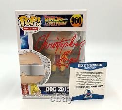 Christopher Lloyd Back To The Future Signed Funko Pop Autograph Beckett Bas 8