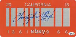 Christopher Lloyd Back To The Future Signed License Plate Autograph Beckett 55