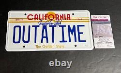 Christopher Lloyd'Back To The Future' Signed License Plate JSA WA251612
