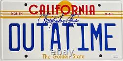 Christopher Lloyd'Back To The Future' Signed License Plate JSA WA251613