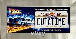 Christopher Lloyd (Back to The Future) custom framed License plate display-BAS