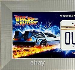 Christopher Lloyd (Back to The Future) custom framed License plate display-BAS