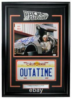 Christopher Lloyd Back to the Future Signed/Auto 11x14 Photo Framed JSA 162997