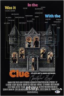 Christopher Lloyd Clue Autographed 12 x 18 Poster Signed in Silver Ink