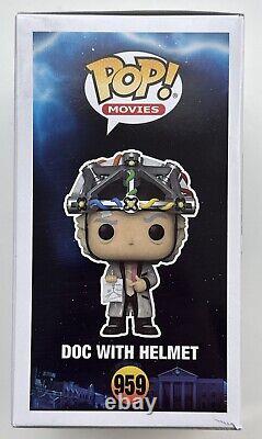 Christopher Lloyd Doc BTTF Autographed Funko Pop Glow #959 JSA COA