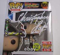 Christopher Lloyd Doc BTTF Autographed Signed Funko Pop GID FTO #959 JSA COA