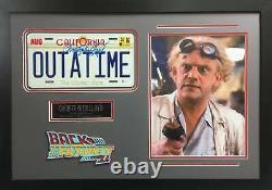 Christopher Lloyd Framed License Plate Signed Back to the Future Beckett