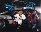 Christopher Lloyd/mj Fox Autographed With Delorean 16x20 Photo- Jsa W Blue