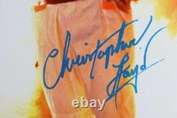 Christopher Lloyd/MJ Fox Signed Back to the Future 16x20 Fire Photo- JSA W Blue