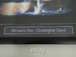 Christopher Lloyd Michael J Fox Back to the Future Signed 16x20 Photo Framed COA