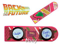 Christopher Lloyd Michael J Fox Signed Back To The Future Hoverboard Beckett