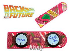 Christopher Lloyd Michael J Fox Signed Back To The Future Hoverboard Beckett