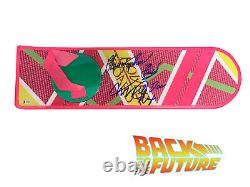 Christopher Lloyd Michael J Fox Signed Back To The Future Hoverboard Beckett 21